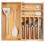 Bamboo Flatware Organizer Expandable 10.5-19 in 9 1