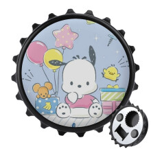 Pochacco magnetic bottle opener with fridge magnet, 1 piece