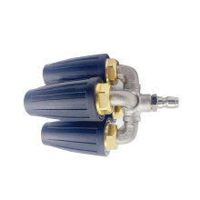 4-In-1 Turbine Nozzle Pressure Washer,2.0 Orifice Quadruple,360 Swivel Turbine Nozzle,1/4inch Quick Connector,Black