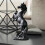 Horse Statue Black Tabletop Ornament 1 piece 7