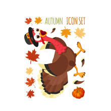 Maple Leaf Window Stickers Autumn Thanksgiving Theme 12 pcs