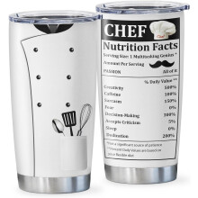 Chef Tumbler 20 oz Stainless Steel 1 Piece