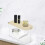 Bathroom countertop organizer white 2-layer 6