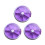 Pill Box Round 7-Day Rotary Dispenser Purple 1