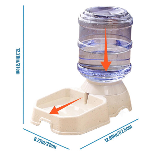 Automatic pet feeder and water dispenser 1 gallon 1