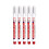 TEVEQ 深孔标记笔 20mm长头 5支装 10ml 1