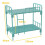 Miniature bunk beds dollhouse toy blue dormitory model 2