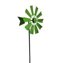 Wrought Iron Wind Spinner Outdoor Lawn Ornament 1 Piece
