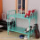 Miniature bunk beds dollhouse toy blue dormitory model 6