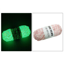 TAKTUK glow-in-the-dark crochet yarn 2mm pink 1 piece