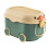 Cartoon Rolling Storage Box with Lid and Handles, Green 8