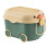 Cartoon Rolling Storage Box with Lid and Handles, Green 2