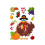 TEVEQ Maple Leaf Window Stickers Autumn Thanksgiving Theme 1