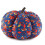 Harvest plush pumpkins with leaves large 1