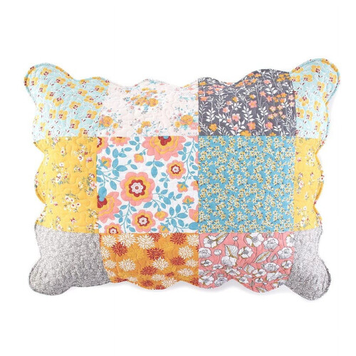 Lakeside Collection floral polyester pillow sham standard
