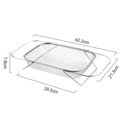 Stainless Steel Oval Sink Colander with Handle 1
