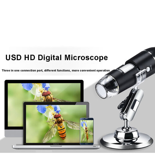 Portable Electron Microscope 1600X with 8 LED Lights 1