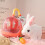 Rabbit Plush Pet for 18 Inch Dolls Play Set 6