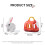 Rabbit Plush Pet for 18 Inch Dolls Play Set 7
