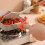 Crab Spatula Holder Silicone Spoon Rack 4 Pcs Red 5