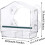Clear acrylic bird feeder with suction cups 5