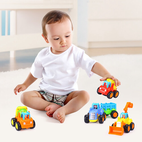 Friction-Powered Construction Vehicle Toy Set for Toddlers 2
