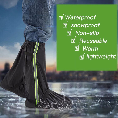 Waterproof Shoe Covers Reusable Non-Slip 1 Pair 2