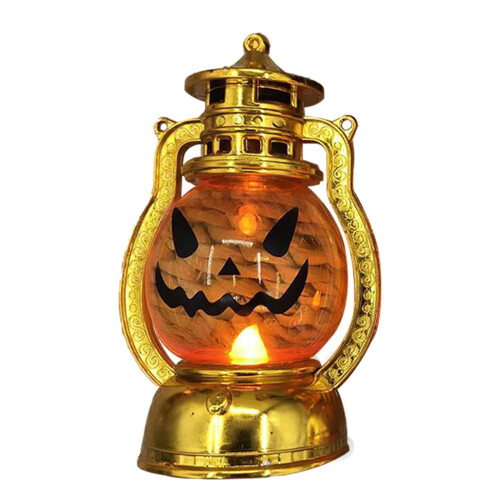 Halloween Pumpkin Lantern Vintage Style Electronic Candle
