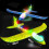 Tinglu LED foam airplane toy double-wing hand-throw 7