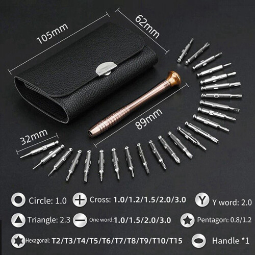 Leather Screwdriver Bit Set 25-in-1 1