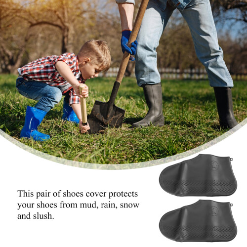 Rainproof Silicone Shoe Covers Unisex Size S 2