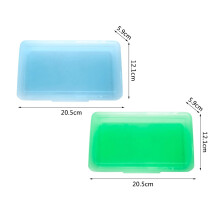 Clear Plastic Pencil Box Extra Large 5x8 Inch Stackable