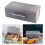 Metal vintage bread storage box with lid gray 6