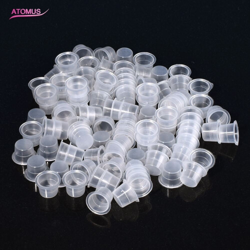 Plastic Pigment Cups for Tattoo Ink Holder 100 pcs
