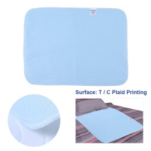 ACOUTO 2 pezzi Assorbenti per incontinenza riutilizzabili e lavabili 45*60 cm Blu+Bianco, assorbenti medici con strato impermeabile in PVC