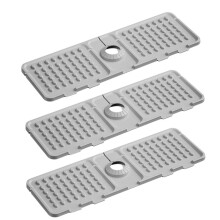 Kitchen Sink Faucet Pad, Silicone Sink Faucet Pad Guard, Faucet Water Absorption Sink Protection Pad Grey