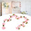 Artificial Cherry Blossom Vine Garland 7.9 FT Pink White 4 7