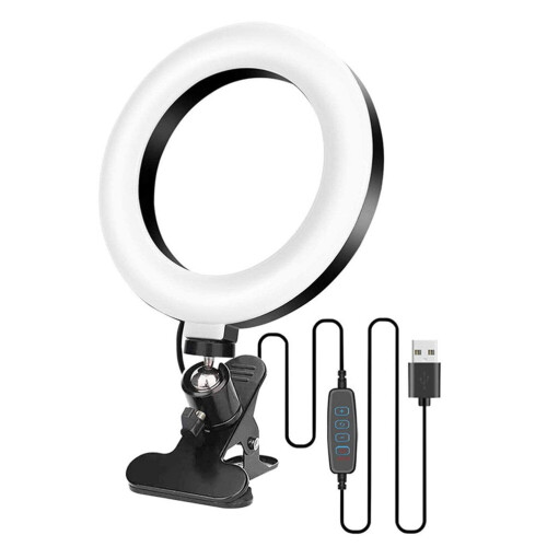 Yjia LED webcam lighting for video conferencing 6.3 inch