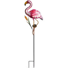 Solar flamingo garden stake