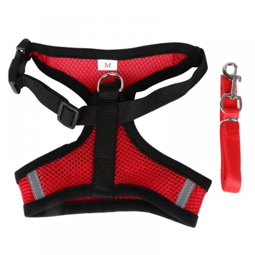 Dog Harness Mesh Vest with Chest Strap for Small to Medium