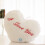Heart Shaped Plush Pillow with LED Light White 4