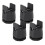 Bed Risers Adjustable Furniture Risers,Table Desk Chair Risers with Clamp, Bed Frame Risers Height Adjustable Black 1