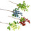 Artificial Blueberry Stems Home Decor 4Pcs 7