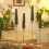 LED flameless taper candles with remote 3D flicker green 4