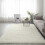 TAKTUK Microfiber Area Rug White Fluffy Machine Washable 1