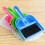 Small plastic dustpan and brush set for desk and car 4