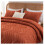 Burnt Orange Comforter Set Boho Lightweight 3-Piece 4