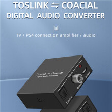 2X Conversor de ÁUdio Digital RCA Bidirecional Digital Coaxial para ÓPtico Toslink Conversor ÓPtico SPDIF Toslink para Coaxial