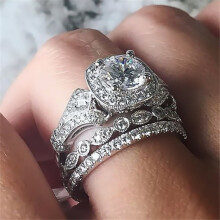 Women's Zirconia Ring Set 3 Pieces