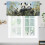 Panda valance curtain rod pocket 54x18 in 2-panel 2